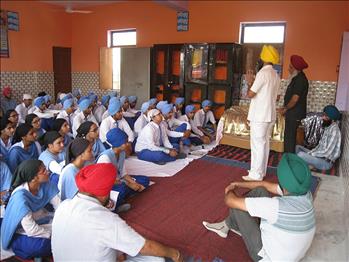 Dr. Varinderpal Singh inspiring students to be truthful human beings.