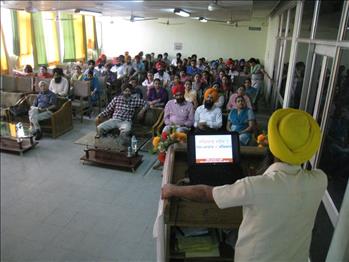 Dr. Varinderpal Singh, Sr. Soil Scientist, PAU, Ludhiana continuing his presentation.