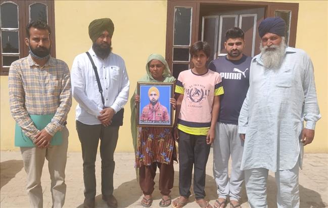 Support to the family of late Karanbir Singh