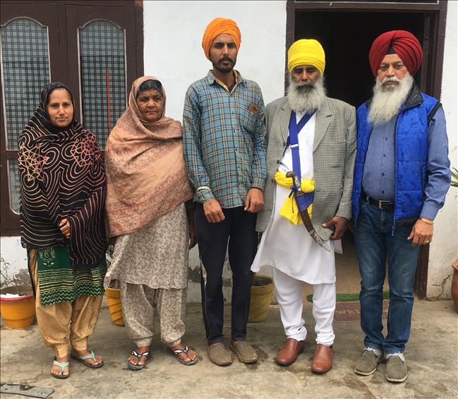 Support to the family of late Jagir Singh