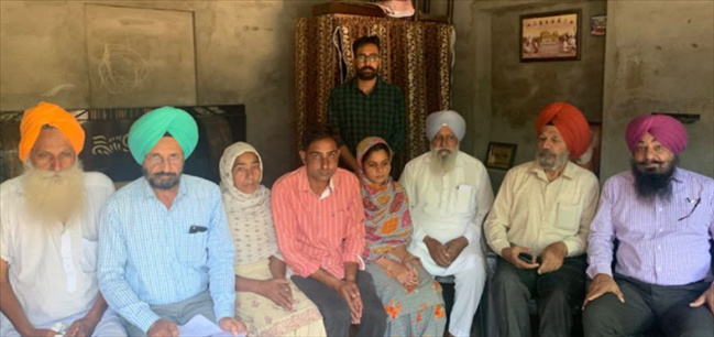Support to the family of late Balbir Singh