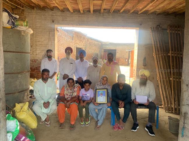 Support to the family of late Gurjant Singh