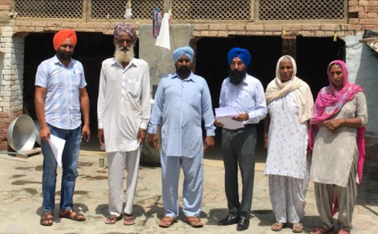 Support to the family of late Kaur Singh