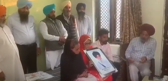 Support to the family of late Kashmir Singh