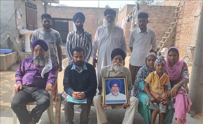 Support to the family of late Joginder Singh