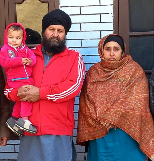 Support to the family of late Parminder Singh
