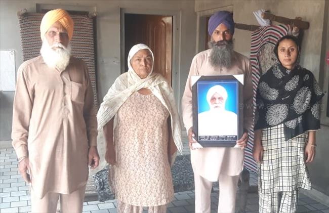 Support to the family of late Mehar Singh