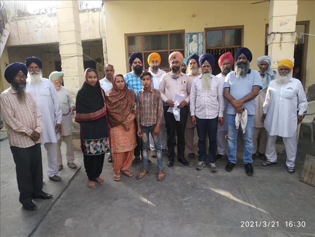 Support to the family of late Nirmal Singh