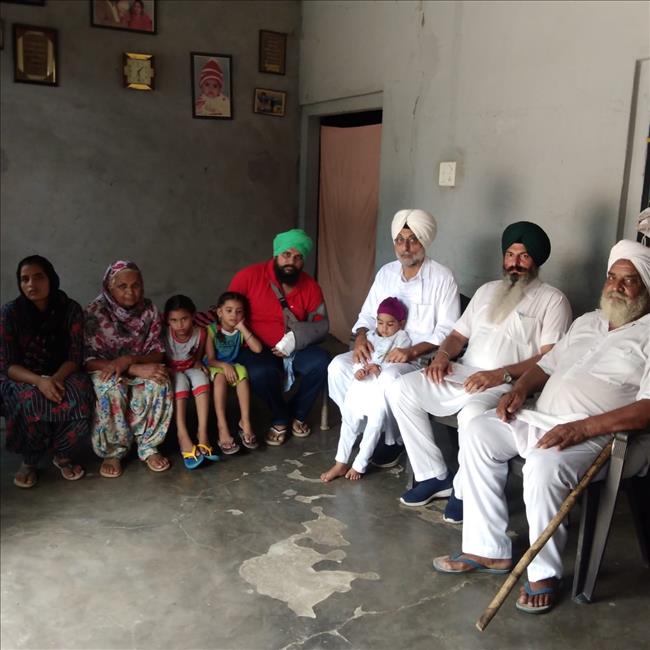 Support to the family of late Kuldeep Singh
