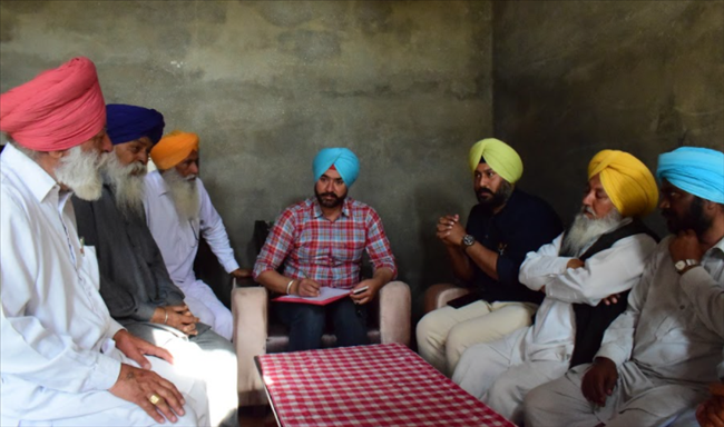 Support to the family of late Jangir Singh 