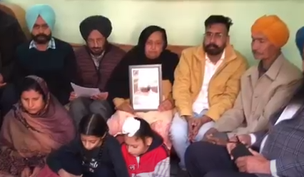 Support to the family of late Darshan Singh