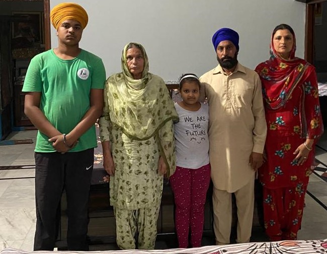 Support to the family of late Malkit Singh