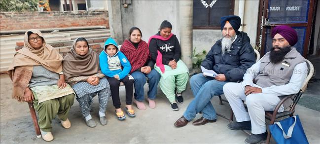Support to the family of late Sohan Singh