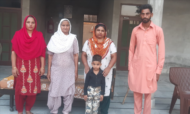 Support to the family of late Mukhtiyar Singh