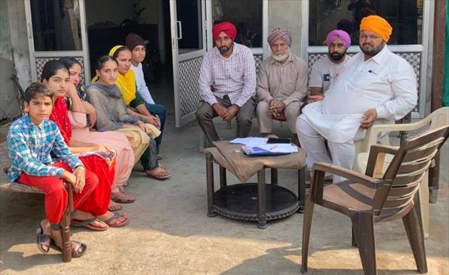 Support to the family of late Gurmail Singh 